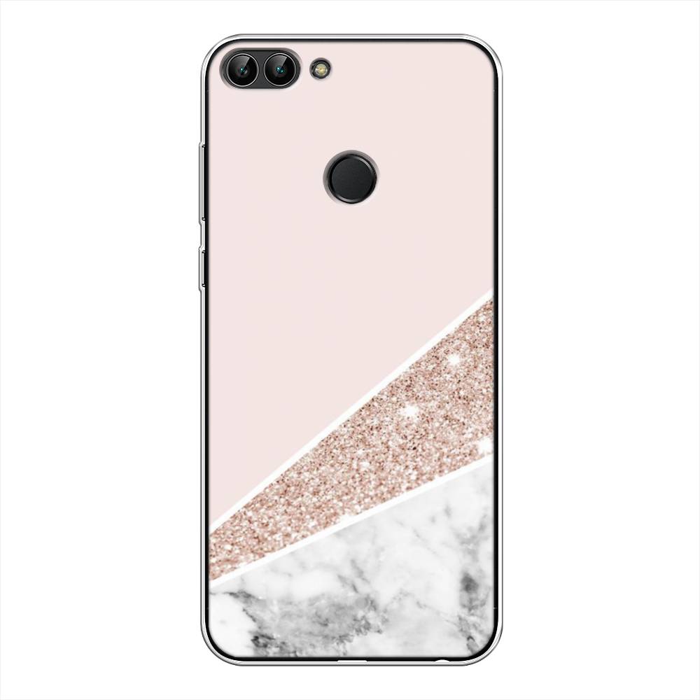 

Чехол на Huawei P Smart "Блестящий розовый мрамор", 64050-3