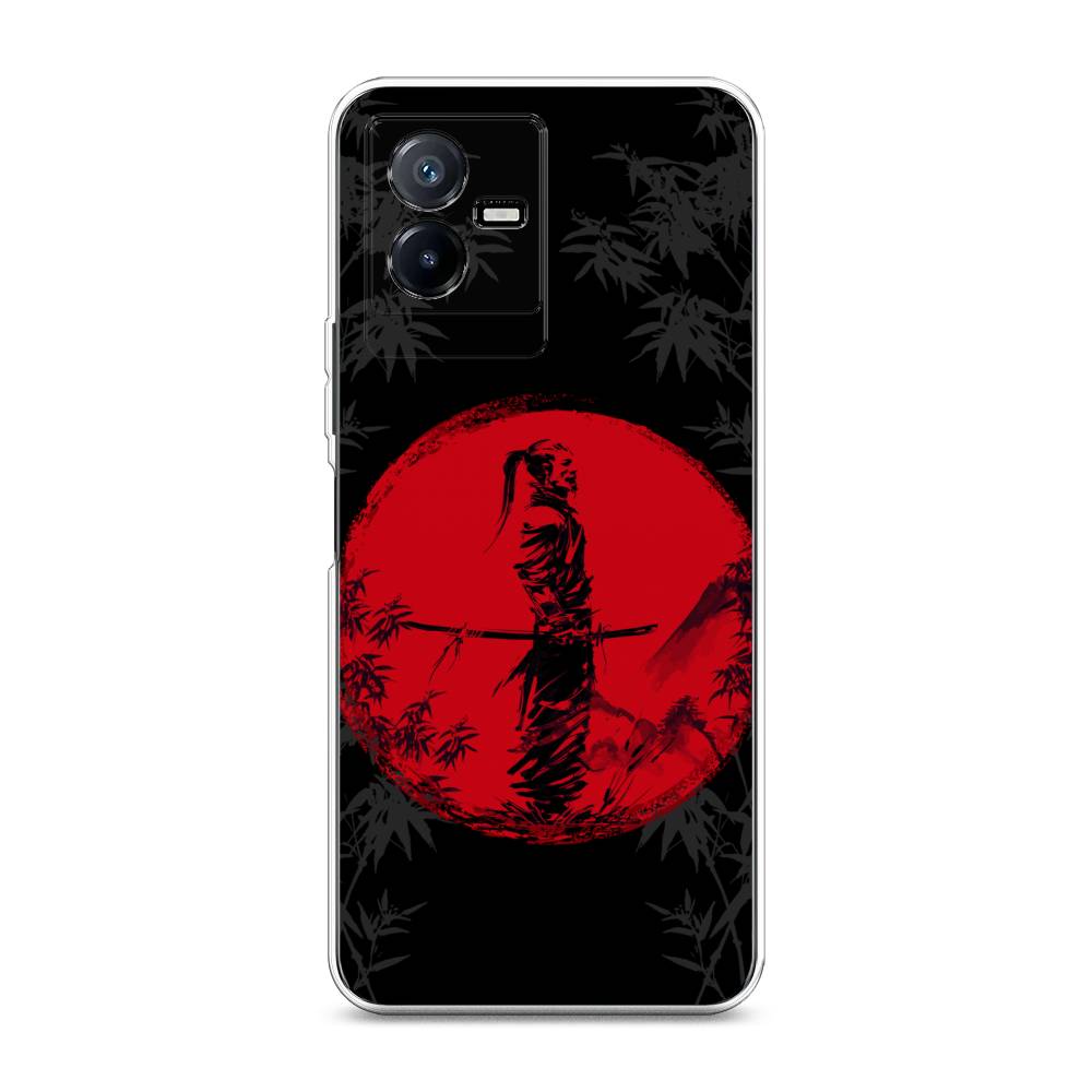 

Чехол для Vivo Y73t "Самурай на красном фоне", Черный;красный;серый, 268050-4