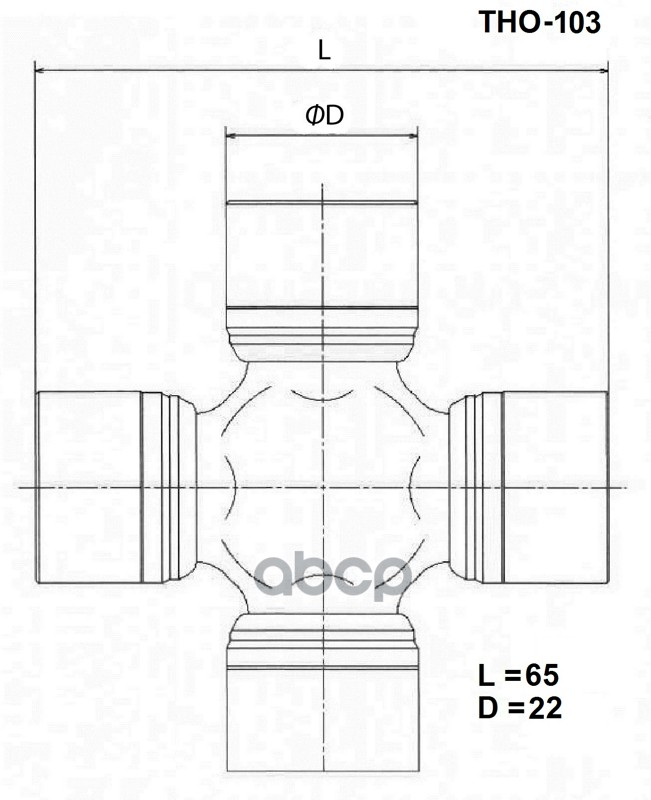 

Крестовина Карданного Вала TOYO арт. THO103