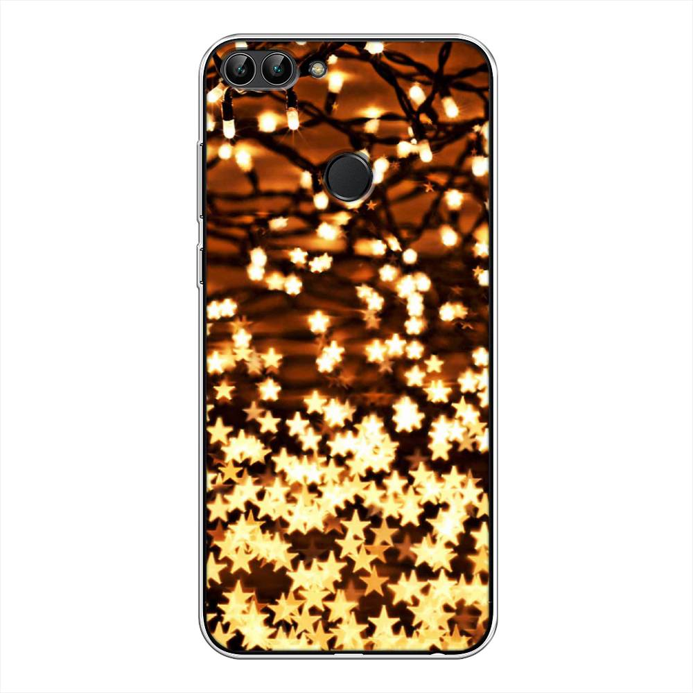 

Чехол на Huawei P Smart "Новогодняя гирлянда", Золотистый, 64050-5