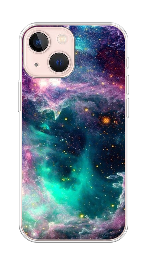 

Чехол на Apple iPhone 13 mini "Звездные облака", Розовый;бежевый, 14150-2