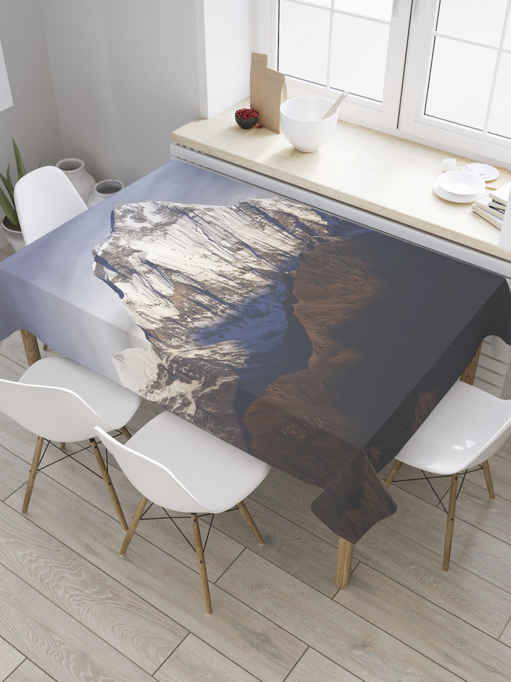 

Скатерть прямоугольная JoyArty "Гора Нанда Деви" из сатена, 180x145 см, Коричневый, Гора Нанда Деви