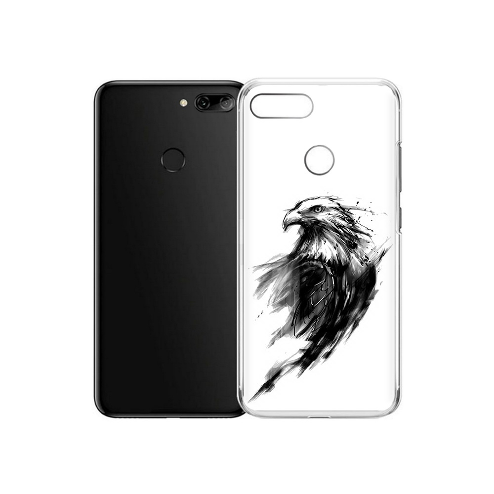 

Чехол MyPads Tocco для Alcatel 1S чб птица (PT227137.662.670), Прозрачный, Tocco