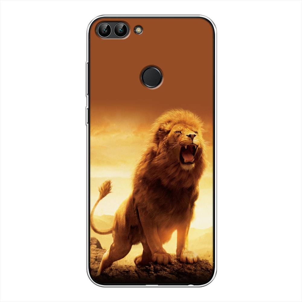 

Чехол на Huawei P Smart "Львиный рык", Коричневый;желтый;оранжевый, 64050-1