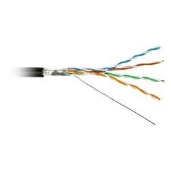 

Hyperline FUTP4-C5E-S24-OUT-PE-BK-100 (100м) Кабель витая пара, экранир. F/UTP, кат. 5e, 4