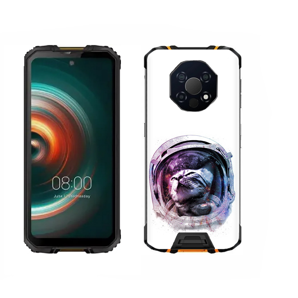 

Чехол MyPads Tocco для Oukitel WP13 кот в шлеме, Прозрачный, Tocco