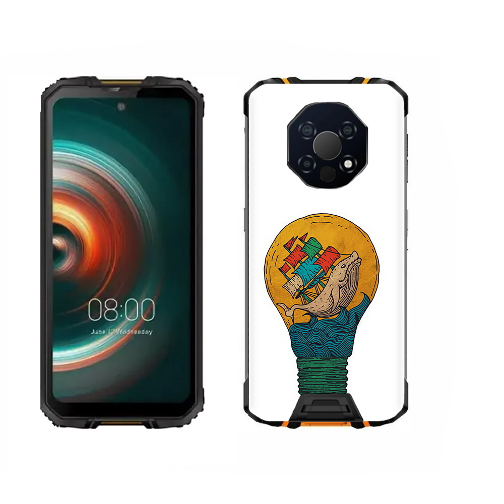 Чехол MyPads Tocco для Oukitel WP13 кит в лампочке с парусами