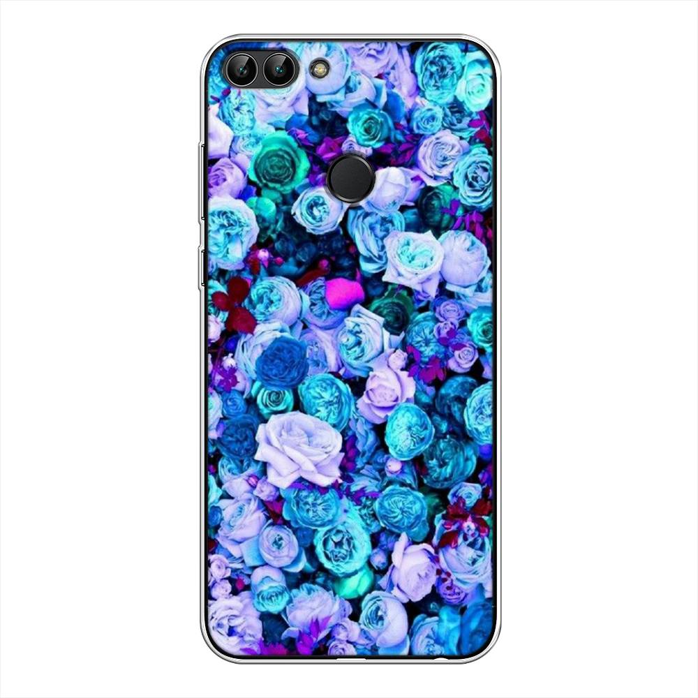 

Чехол на Huawei P Smart "Цветочный ковер", Фиолетовый, 64050-2