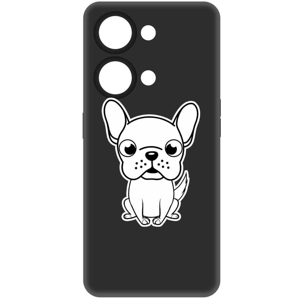 

Чехол-накладка Krutoff Soft Case Черно-белый щенок для OnePlus Nord 3 5G черный