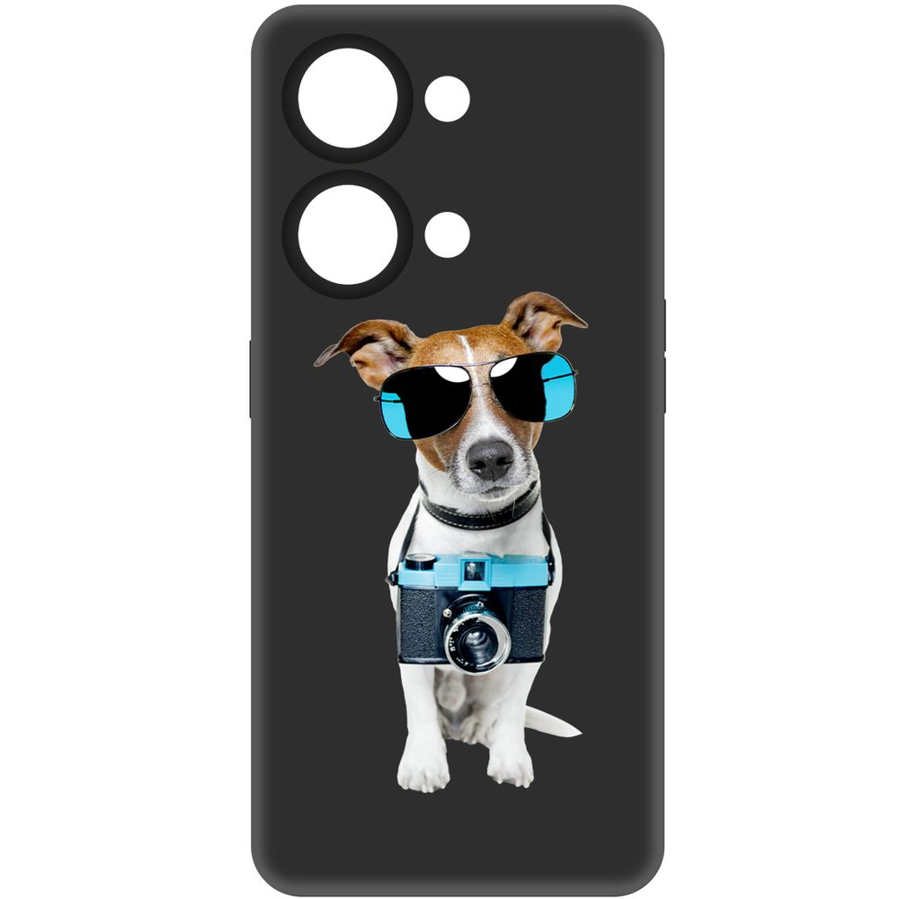 

Чехол-накладка Krutoff Soft Case Пес-турист для OnePlus Nord 3 5G черный