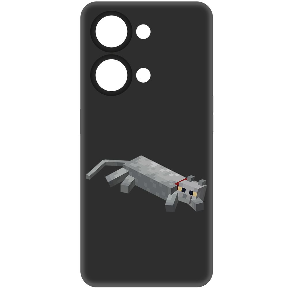 

Чехол-накладка Krutoff Soft Case Minecraft-Кошка для OnePlus Nord 3 5G черный