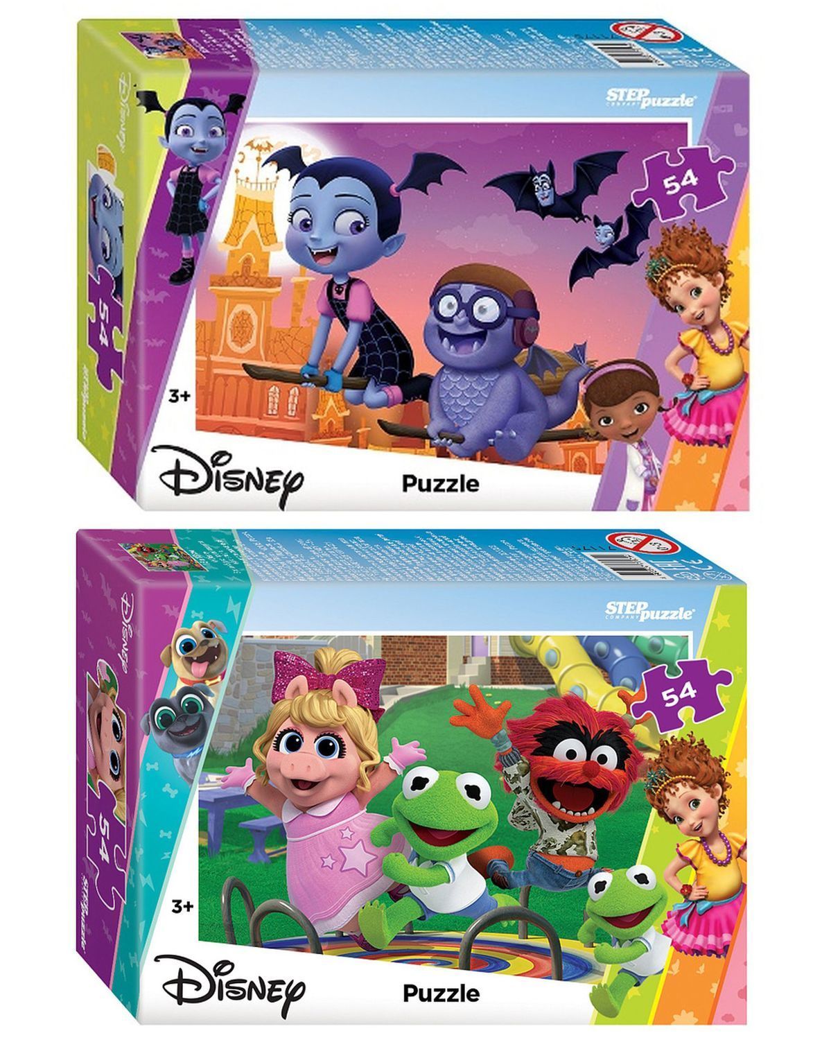 

Пазл Step Puzzle 54 Disney набор 2шт Вампирина, Мини-Маппеты, 71175