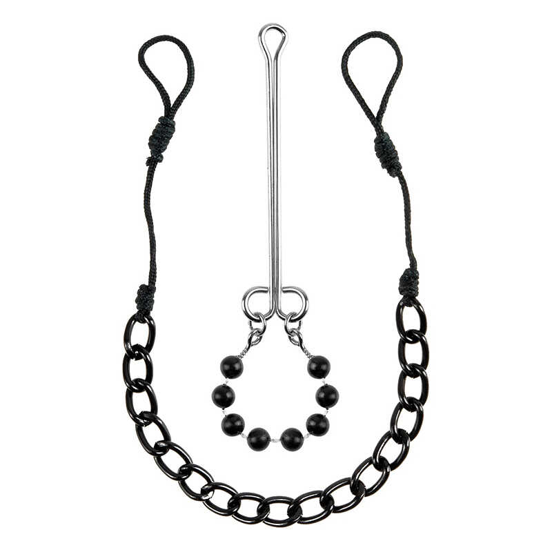 Зажимы для сосков и половых губ Pipedream Nipple Clit Jewelry с бусинами 100024952460 черный