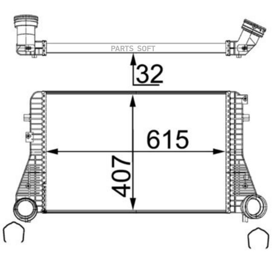 

Интеркулер AUDI A3 / VW GOLF