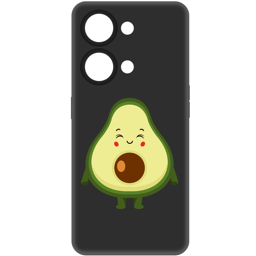 Чехол-накладка Krutoff Soft Case Авокадо Милый для OnePlus Nord 3 5G черный