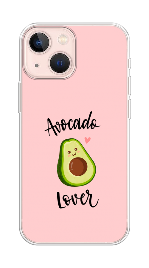 

Чехол на Apple iPhone 13 mini "Avocado lover", Розовый;зеленый, 14150-6