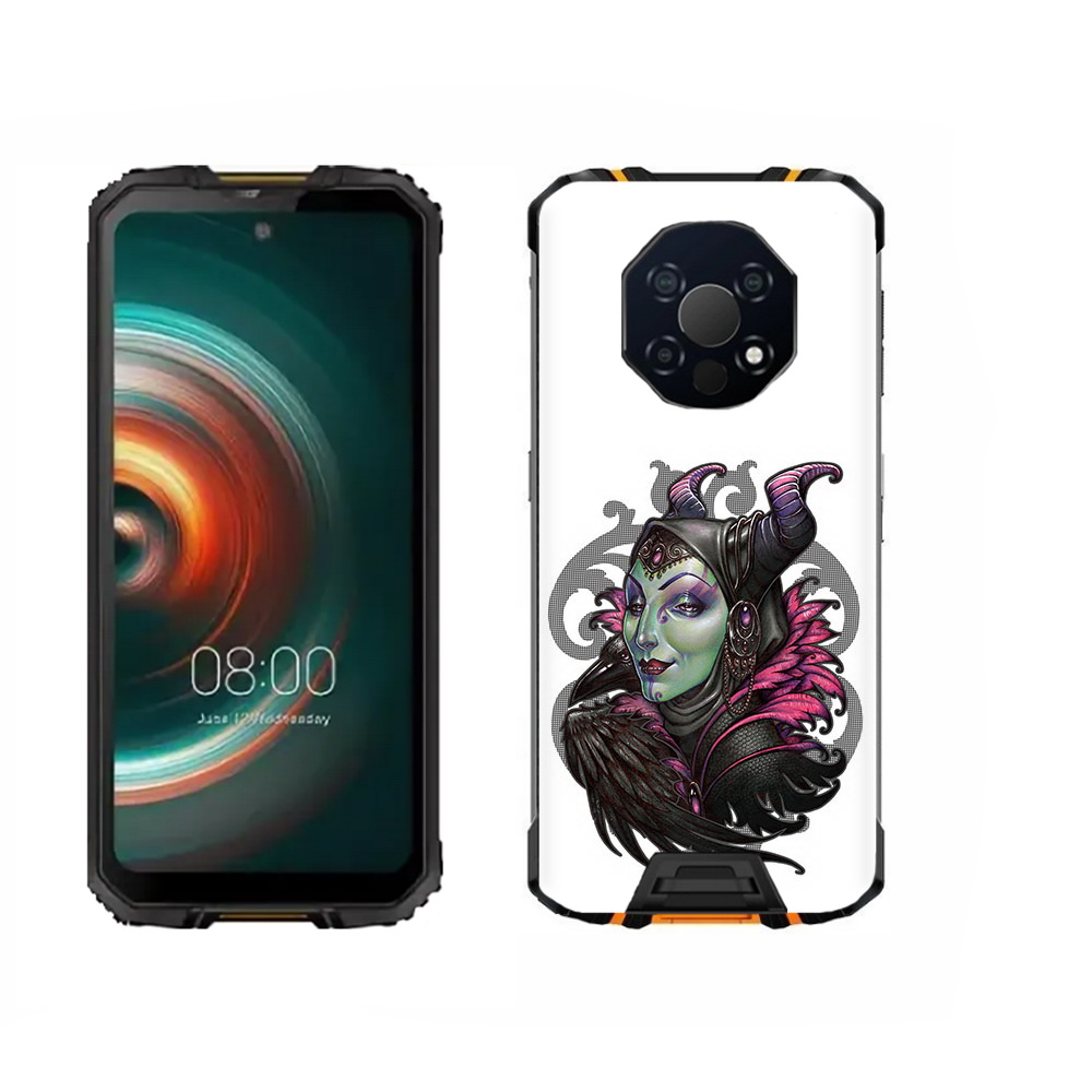 

Чехол MyPads Tocco для Oukitel WP13 зеленая девушка с вороном, Прозрачный, Tocco