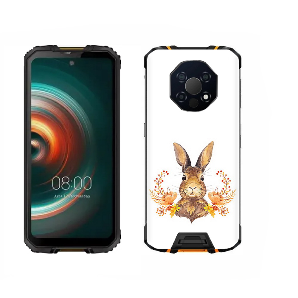 

Чехол MyPads Tocco для Oukitel WP13 зайка в цветах, Прозрачный, Tocco