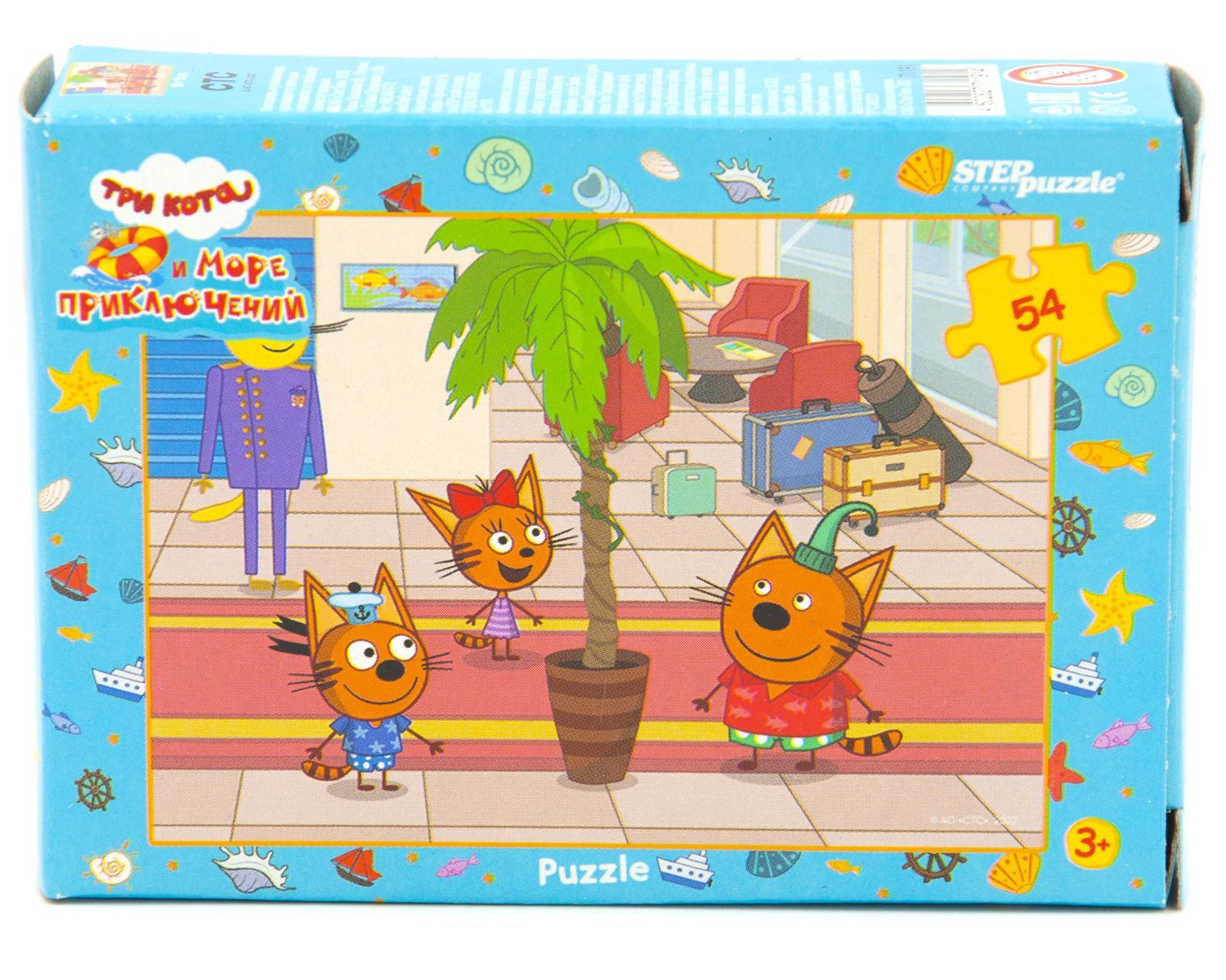 

Пазл Step Puzzle 54 Три кота и море приключений 71191, 71191