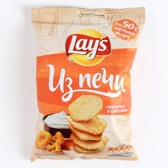 

Чипсы Lay's 85г/Из печи/Лисички в сметане