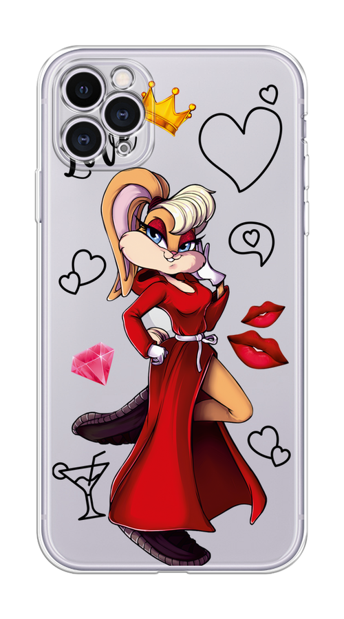 

Чехол на Apple iPhone 11 Pro "Rich Lola Bunny", Красный;бежевый;оранжевый, 12350-6