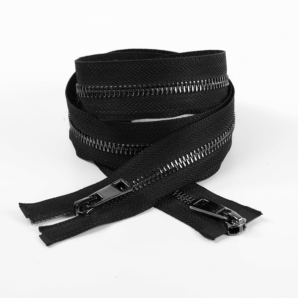 

Молния MaxZipper мет. Титан №5 2 замка черный никель 80см цв.F322 черный уп.1 шт, Титан, №5, 2 замка, черный никель, 80 см, цвет F322 черный