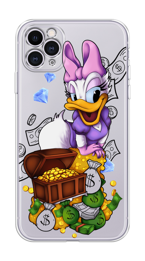 

Чехол на Apple iPhone 11 Pro "Rich Daisy Duck", Коричневый;белый;фиолетовый, 12350-6
