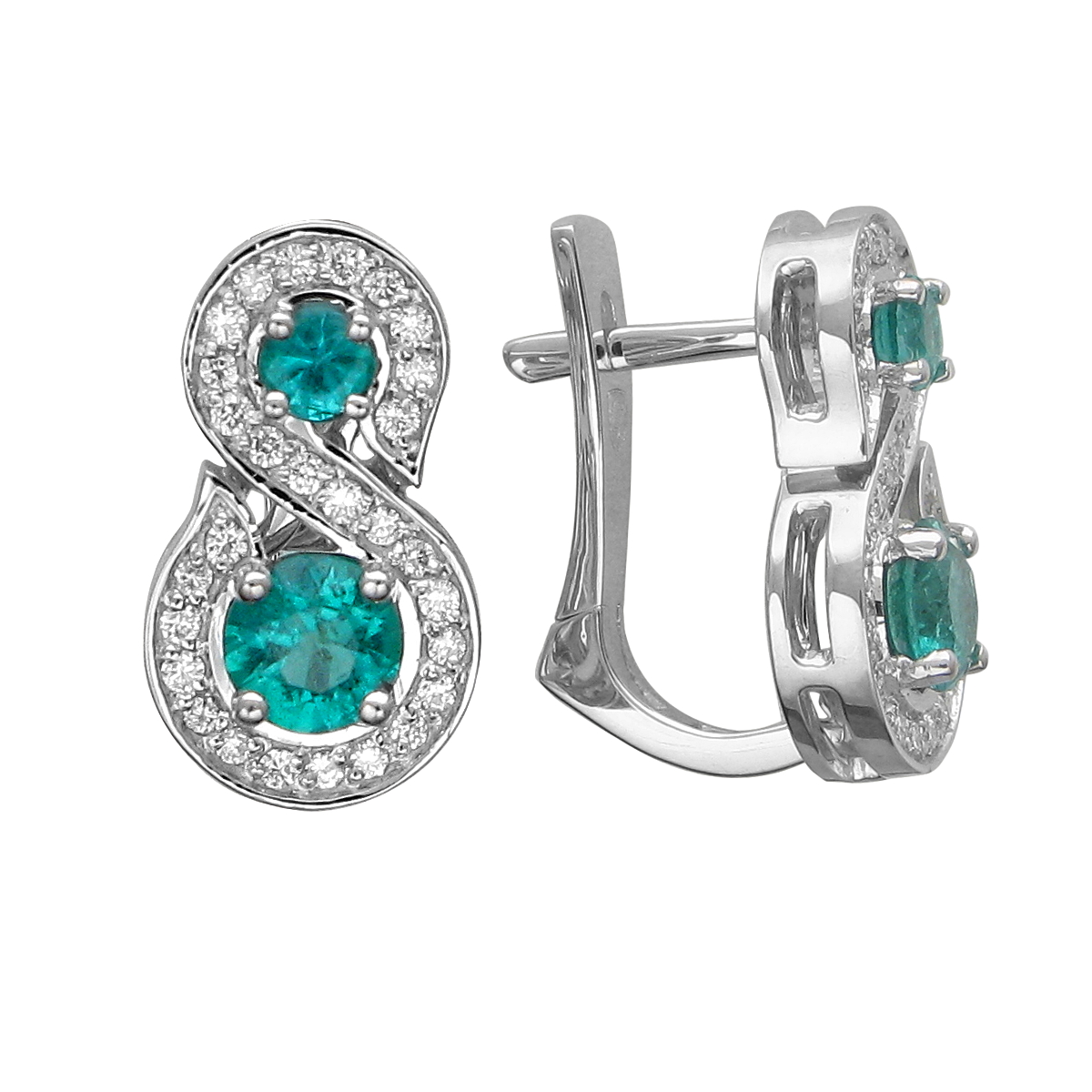 

Серьги из белого золота с бриллиантом Эстет 01С6212332-1, 01С6212332-1