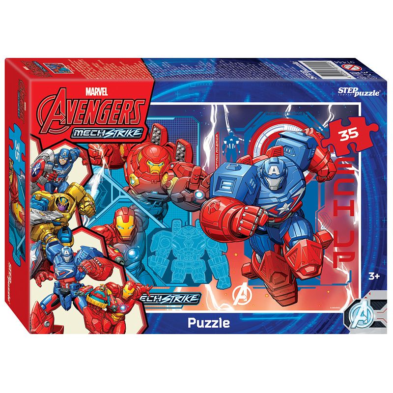 

Пазл 35 элементов Avengers MECH Strike Step Puzzle, 91444