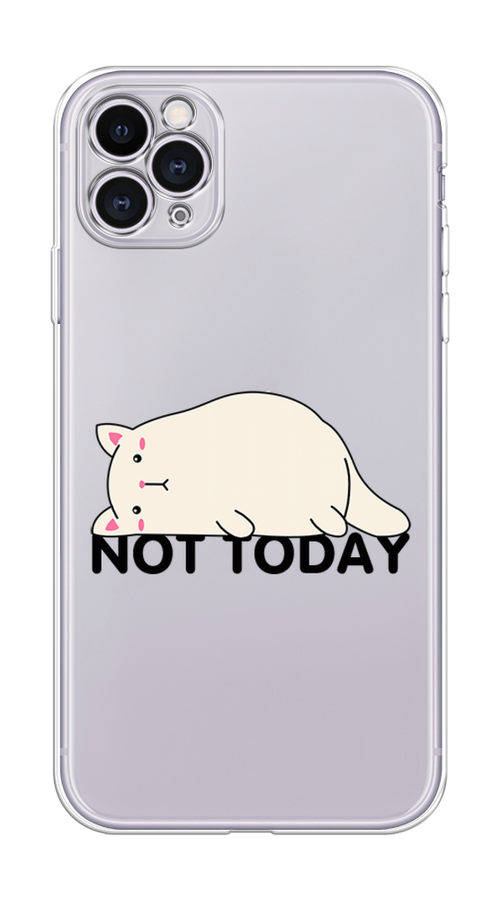

Чехол на Apple iPhone 11 Pro "Cat not today", Белый;розовый;черный, 12350-1