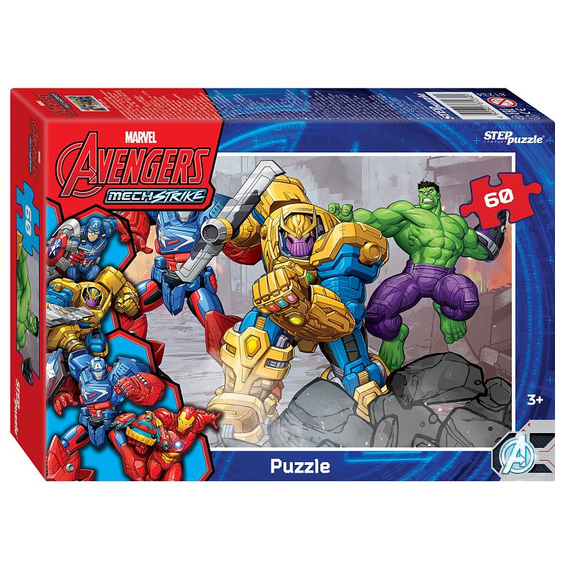 

Пазл Step Puzzle 60 Avengers MECH Strike 81234, 81234