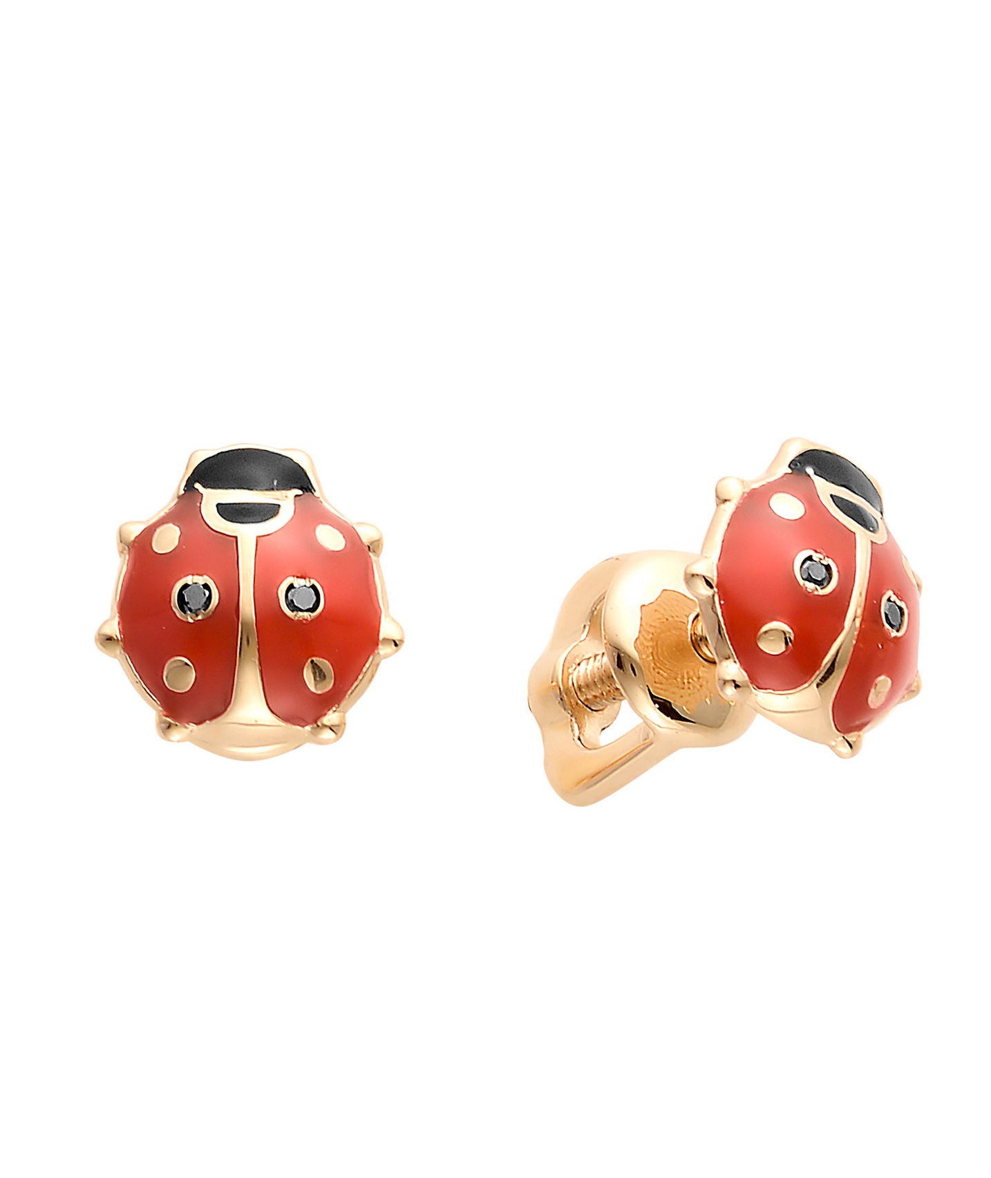 

Серьги-пусеты из красного золота с бриллиантом АЛЬКОР 21554-113, 21554-113