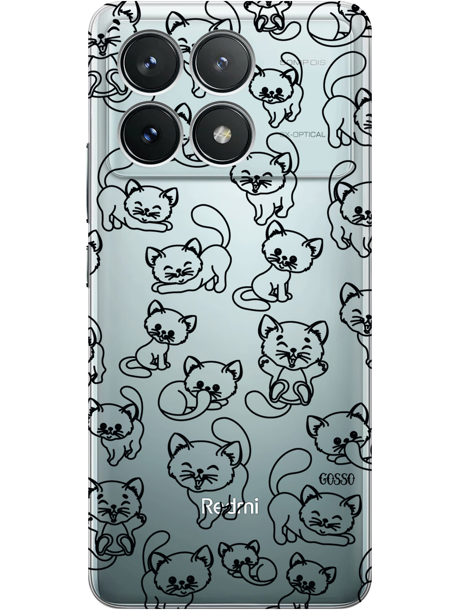 

Силиконовый чехол на Xiaomi Redmi K70 5g / K70 Pro 5g, Poco F6 pro с принтом 811639, Прозрачный;черный, 783981472