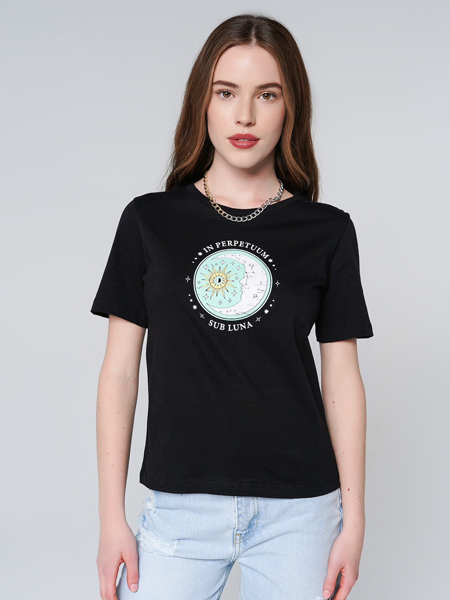 

Футболка женская ТВОЕ 88323 черная XL, 88323