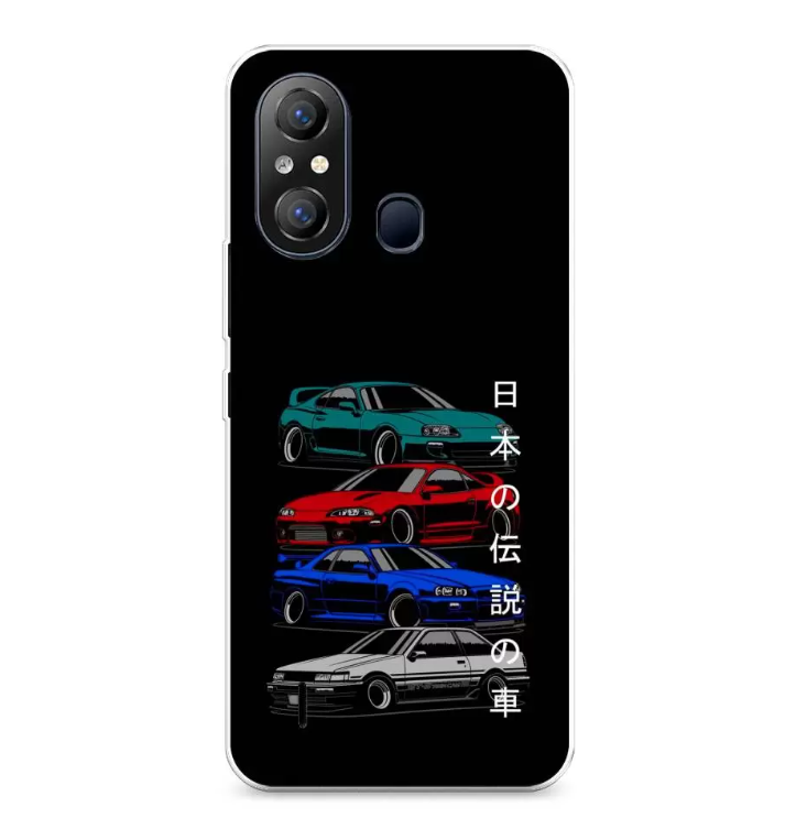 

Чехол Awog на Itel A49 "JDM Legend cars", Разноцветный, 3200750-5