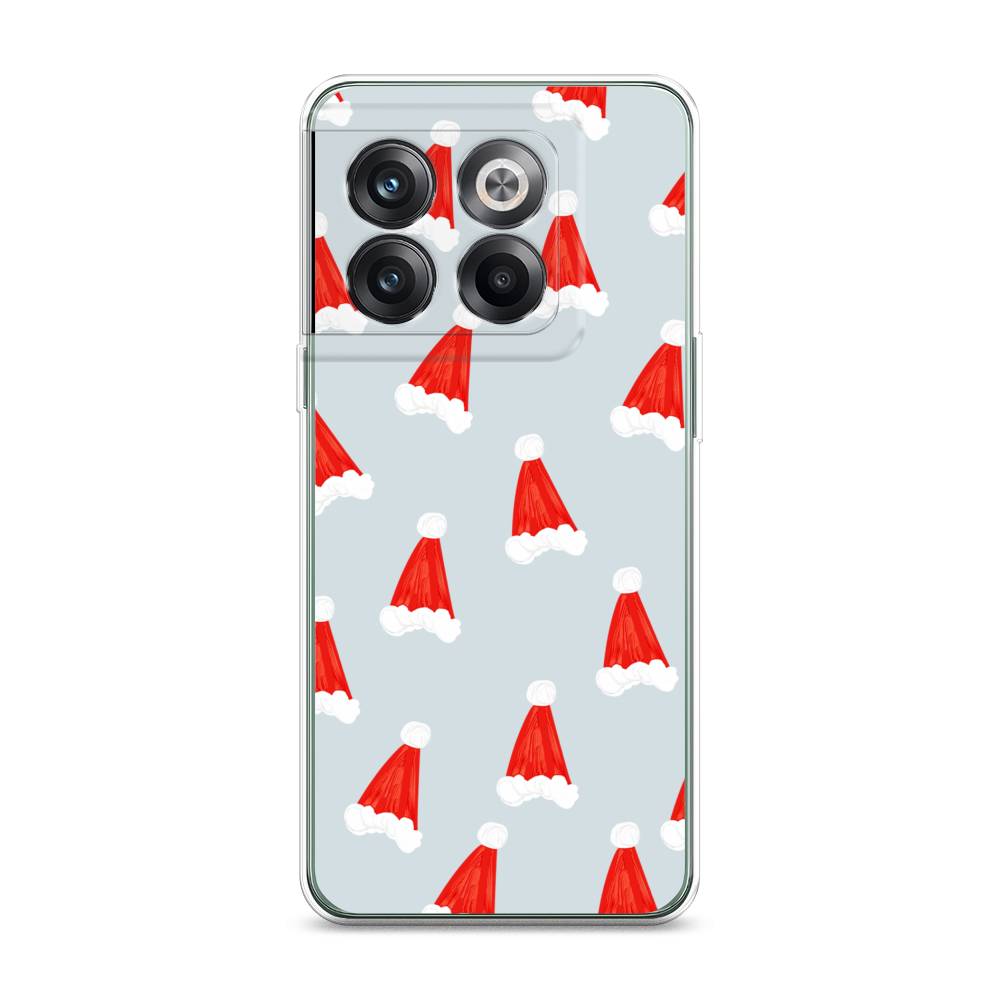 

Чехол на OnePlus Ace Pro "Новогодние шапочки", Белый;красный;серый, 153350-5