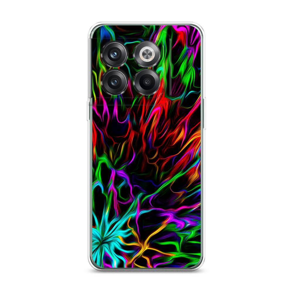 

Чехол на OnePlus Ace Pro "Разноцветные разводы", Голубой;зеленый;оранжевый, 153350-3
