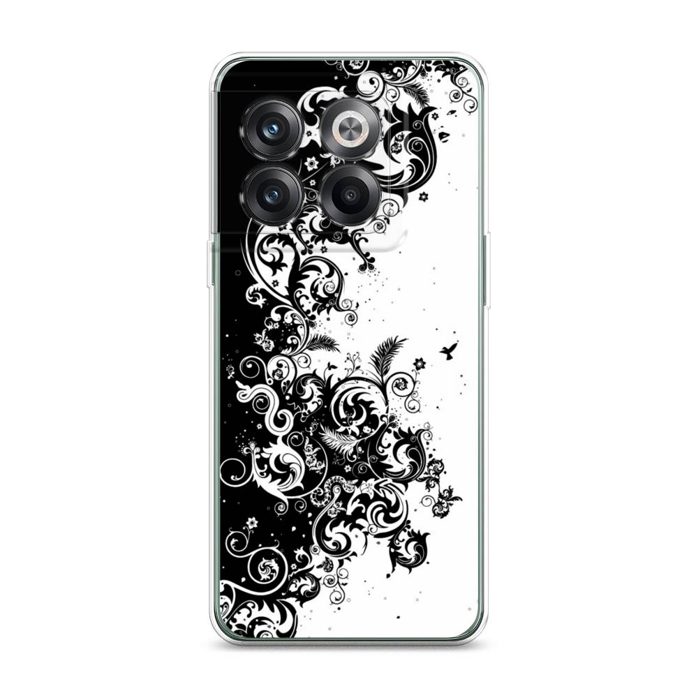 

Чехол на OnePlus Ace Pro "Черно белый узор", Белый;черный;серый, 153350-3