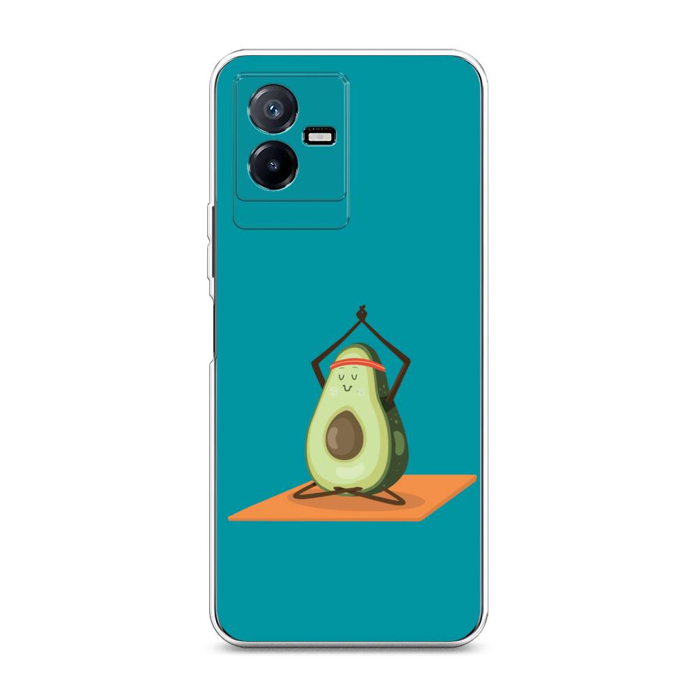 

Чехол для Vivo Y73t "Расслабься с авокадо", Голубой, 268050-6