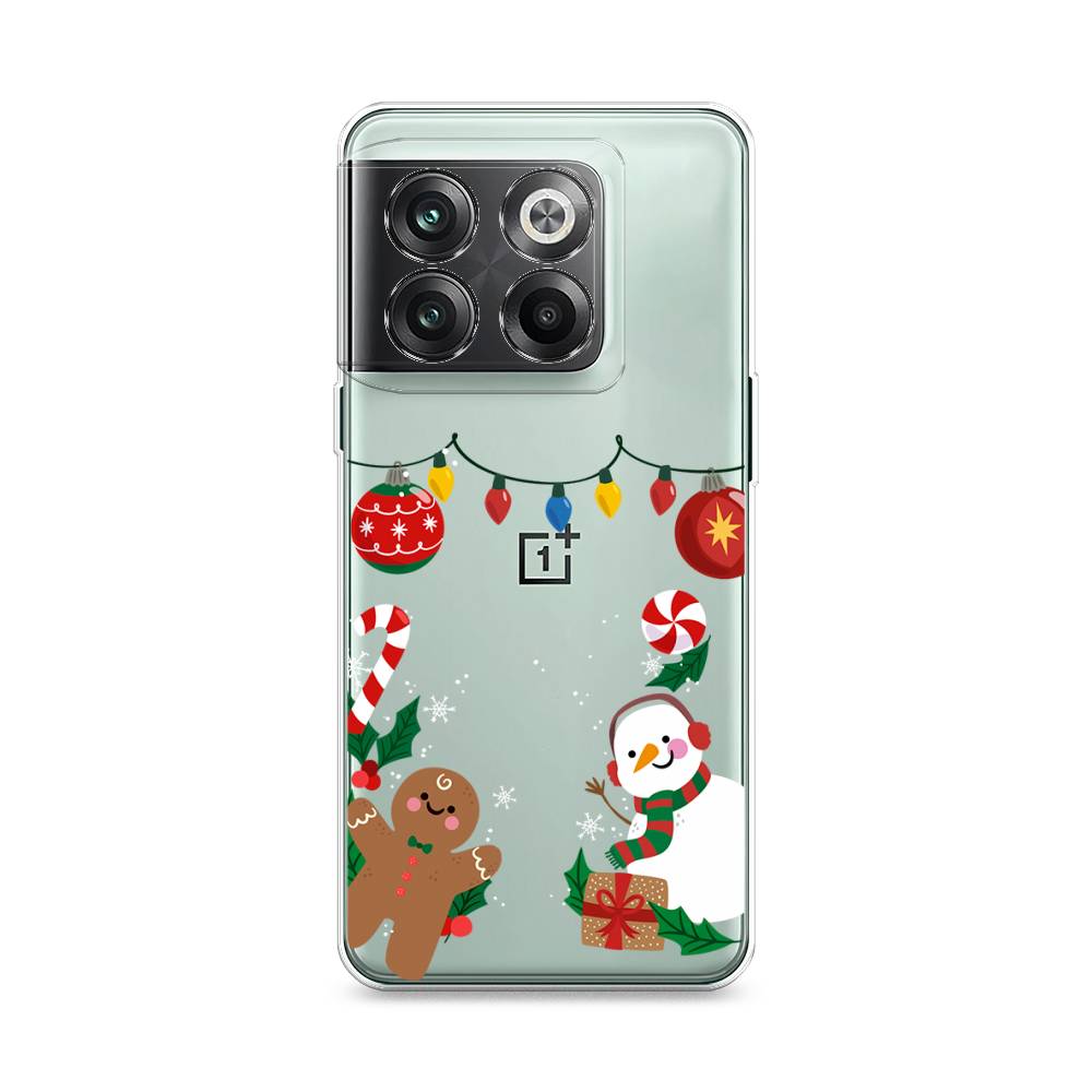 

Чехол на OnePlus 10T "Новогоднее настроение", Коричневый;красный;зеленый, 153150-5