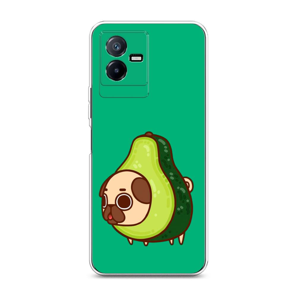 

Чехол для Vivo Y73t "Мопс авокадик", Зеленый, 268050-1