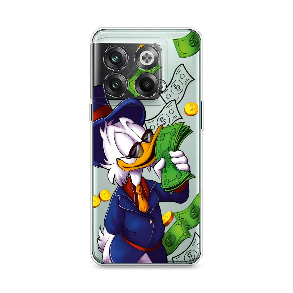 

Чехол на OnePlus 10T "Scrooge McDuck with Money", Синий;зеленый;белый, 153150-1