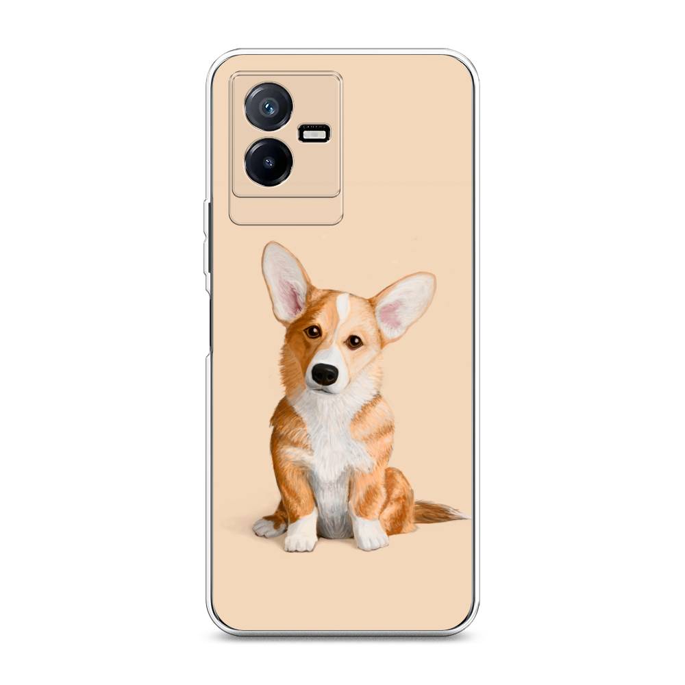 

Чехол для Vivo Y73t "Грустный Корги", Коричневый;бежевый, 268050-1