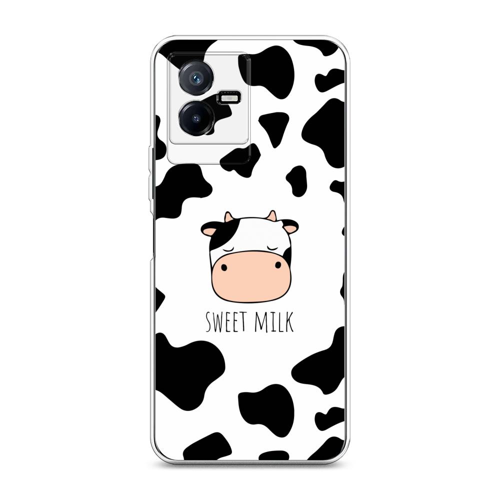 

Чехол для Vivo Y73t "Sweet milk", Розовый;белый;черный, 268050-1