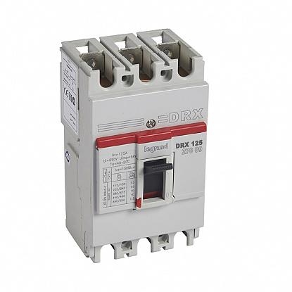 

Выключатель автоматический DRX125 трехполюсный 125А 10кА 027009 Legrand