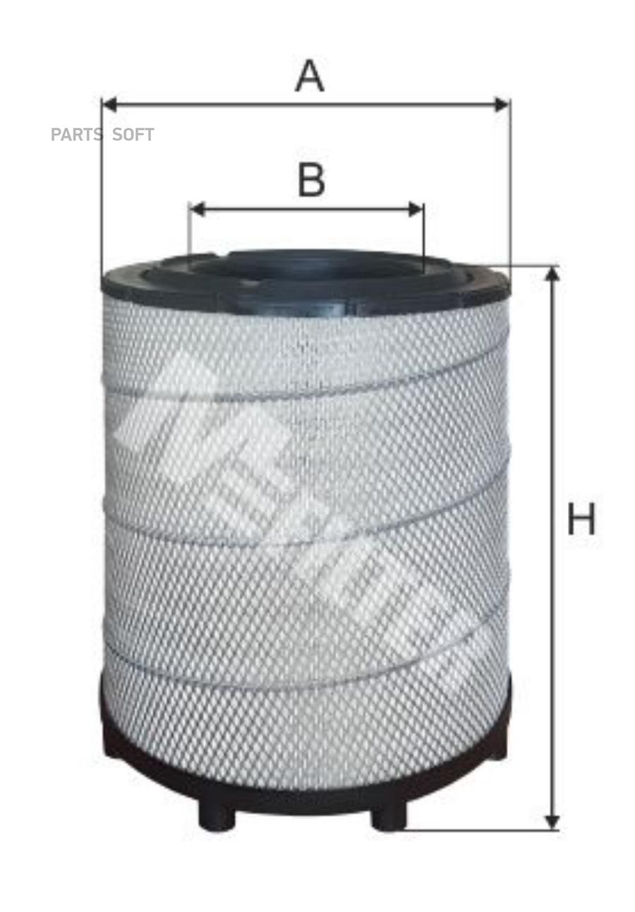 M-FILTER A877 A877_фильтр воздушный ! с ножками OE1869995\Scania P/R/4-Series