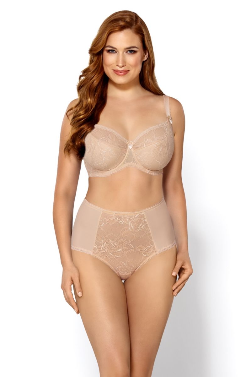 

Бюстгальтер женский Nipplex Tatiana PU бежевый 85D, Tatiana PU