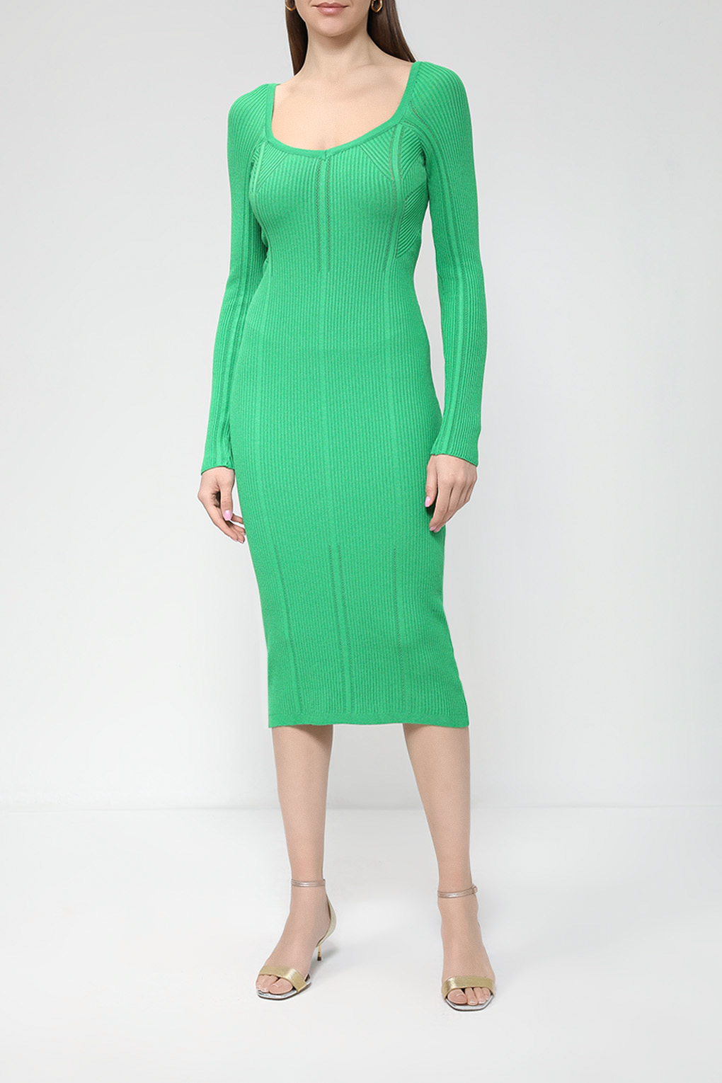 Платье женское Rinascimento CFM0011210003 зеленое S/M
