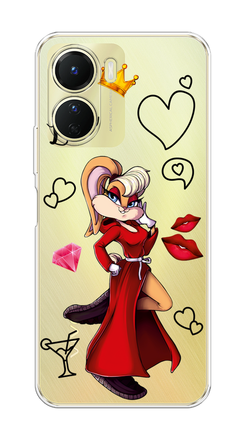 

Чехол на Vivo Y16 "Rich Lola Bunny", Красный;бежевый;оранжевый, 267850-6