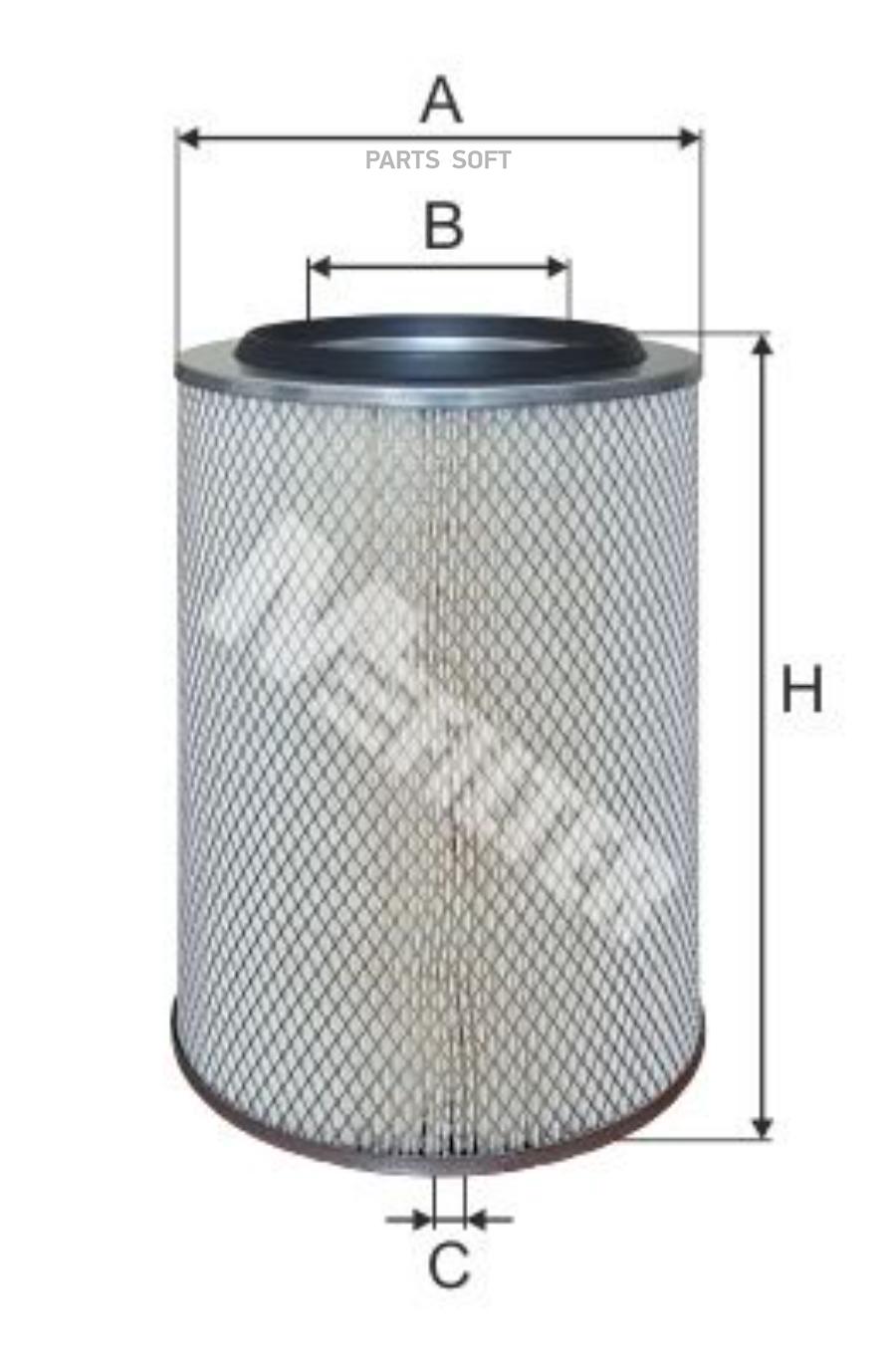 M-FILTER A151 A151_воздушный фильтр!378.5-228/116\Omn DAF 2100-2505. MAN 12.170-19.462. SE